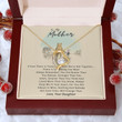 To My Mother Necklace From Daughter, Heart Necklace With Winnie Pooh Bear Message Card, Sentimental Gift, Mother's Day Gift