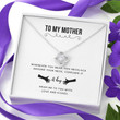 To My Mom Necklace, Mother's Day Gift From Son, Mothers Day Necklace, Mom Jewelry Gift, Mom Birthday Gift, A Hug From Me To You Message Card