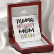 To My Mama Mommy Mom Bruh Love Knot Necklace, Mom necklace, Mom jewelry, Jewelry set, Mothers day gift, Gift for mom, Gift for mama