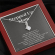 Stepped Up Mom Necklace, Mother's Day Gift for Stepmom, Bonus Mom, Stepmother, Grandma, Second Mama, From Step Daughter Son, Birthday