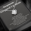 Stepped Up Mom Love Knot Necklace, Mother's Day Gift for Stepmom, Bonus Mom Necklace, Stepmother, Second Mama, From Step Daughter, Step Son
