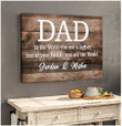 Personalized Dad You Are The World Premium Canvas - Gift For Father's Day Wall Art