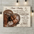Black Father and Baby, First Father's Day Gift for New Dad, African American Black Dad Canvas Prints