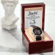 Stepdad Definition Openwork Watch, Best Gift Idea for Stepdad From Daughter and Son, Birthday Gift for Stepdad, Father's Day Gift