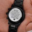 Dad Chronograph Watch Gift - No matter how much time passes. I will always be your little girl - Engraved Watch, Idea Gift From Daughter
