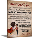 Customized African American Wall Art, To My Son Curly Hair Mom Canvas Prints