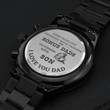Fisherman Bonus Dad Men’s Watch Gift For Father’s Day, Birthday Gift For Fishing Loving Step Dad From Son
