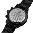 To My Son Watch Gift Cowboy's Gift Promise to love you for the rest of mine Love, Dad to Son Engraved Watch