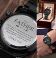 Father Daughter Engraved Watch, Dad Gift, for Him, Gift for Dad, Christmas for Dad, Stepdad Gift, Stepped Up Dad, Engraved Watch for Dad