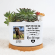 Personalized Pet Memorial Gifts - Labrador Retriever - Don't Cry For Me - Pet Memorial Flower Pot - Custom Photo
