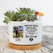 Personalized Pet Memorial Gifts - Labrador Retriever - Don't Cry For Me - Pet Memorial Flower Pot - Custom Photo