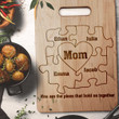Personalized Puzzle Mom Cutting Board, You Are The Piece That Holds Us Together Kitchen Utensils, Gift for Mom