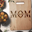 Mother's Day Cutting Board Gift, Custom Engraved Mom Cutting Board kitchen Utensils