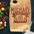 Personalized Cutting Board For Men - By Day Father By Night Grill Master - BBQ Grilling Gift - Father's Day Gift