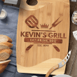 Personalized Cutting Board For Men - Eat. Drink. BBQ - BBQ Grilling Gift - Father's Day Gift From Son and Daughter