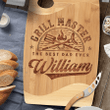Personalized Cutting Board For Men - Grill Master & The Best Dad - Father's Day Gift From Son and Daughter
