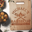 Personalized Cutting Board for Men - Master of The Grill - Steakhouse - Custom Name and Year - Father's Day Gift