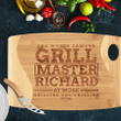 Personalized Cutting Board for Men, Gift For Dad - The World Famous Grill Master - Grilling and Chilling