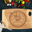 Personalized Cutting Board for Couples - Stamp Style, Housewarming Gifts for New Home - Custom Couple Name