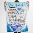 Personalized Dolphins New Mom Blanket, Dolphins Mom and Baby First Mother's Day Throw Blanket