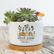 Personalized Teacher Flower Pot, Custom Name, Gift For Teacher, Teachers plant seeds, Grow, Forever