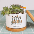 Personalized Teacher Flower Pot, Custom Name, Gift For Teacher, Teachers plant seeds, Grow, Forever