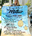 Personalized Turtle Mom Blanket, You are the world Turtle Mom Throw Blanket, Gift from Daughter