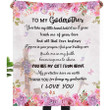 Flannel To My Godmother from Godchild Christian Gifts Proposal Gift Bed Fleece Blanket