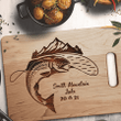 Personalized Lake House Cutting Board, Engraved Fish Cutting Board, Fisherman Gifts, Fishing Gifts, Gifts for Husband
