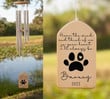 Personalized Pet Memorial Wind Chimes, Loss Of Dog Wing, Pet Memorial Wind Chime, Bereavement Gift