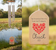 Pet Memorial Wind Chime, Pet Gift, Remembrance Wind Chime, Bereavement Gift, In Memory, Personalized Wind Chime, Pet Loss, Heart Red Paw