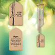 Mom Memorial Wind Chime, Personalized Wind Chime, You Left Me Beautiful Memories, Bereavement Gift, Remembrance Wind Chime, Loss of Mom