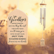 Memorial Wind Chimes Personalized, Goodbyes Memorial Wind Chime, Forever in Our Heats, Custom Sympathy, in Memory, Bereavement Gift, Remembrance Wind Chime, Loss of Loved One