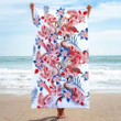 Custom Flamingo Hawaiian Aloha Beach Towel for Me, Women, Flamingo Lovers