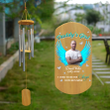 Personalized Memorial Gift Wind Chime, Daddy's Girl I Used To Be This Angel Now He's Mine Loss of Dad Sympathy
