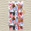 Funny Nubian Goat Hawaiian Inspiration Beach Towel for Men, Women, Goat Lovers Beach Towel