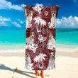 Custom Photo Funny Jack Russell Terrier Aloha Hawaiian Beach Towel for Women