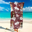Custom Photo Funny Cockapoo Pineapple Aloha Hawaiian Beach Towel for Women, Dog Lovers
