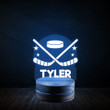 Personalized Hockey Night Light, Gift For Son and Daughter, Gift For Team, Decor For The Bedroom