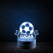 Personalized Soccer Night Light, Gift For Son and Daughter, Gift For Team, Decor For The Bedroom