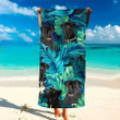 Custom Photo Funny Cane Corso Tropical Hawaiian Beach Towel for Women, Dog Mom, Dog Lovers