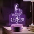 Jesus Saved My Life Lamp, The LED Night Light For Prayer, The Best Gift for Christian, Jesus Night Light