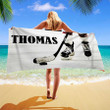 Personalized Hockey Beach Towel for Men, Women, Hockey Players, Hockey Team Summer Gift Outfits