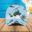 Personalized US Army Bell UH-1 Huey Hawaiian Summer Hats for Man, US Army Bell UH-1 Classic Cap for Dad