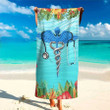 Nurse Pineapple Tropical Summer Cool Leaf Hawaiian Beach Towel for Nurse's Day