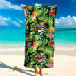 Funny Teacher Hawaiian Beach Towel for Women Teacher's Day, Pine Apple Pattern Teacher Bath Towel