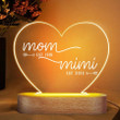 Personalized Mom Est Grandma Est Night Light for Grandma, Grandma Lamp, Nana Acrylic LED Night