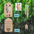 Memorial Wind Chime, Hear The Wind And Think Of Me, Hamster Wind Chime, In Your Heart I'll Always Be, Custom Pet Photo, Hamster Loss