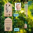 Memorial Wind Chime, Hear The Wind And Think Of Me, Hamster Wind Chime, In Your Heart I'll Always Be, Custom Pet Photo, Hamster Loss