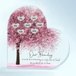 Personalized Heart Shaped Acrylic Plaque - Gift For Family - Our Family A Little Bit Of Crazy - Desk Decoration